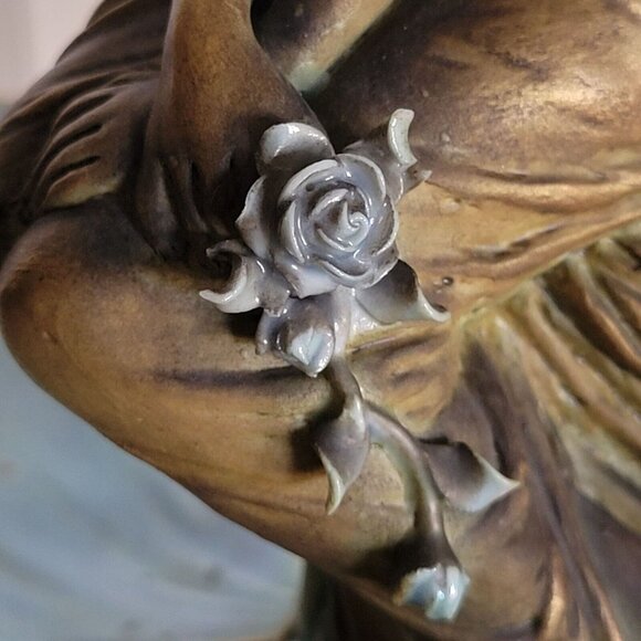 Antique Art Nouveau Woman Centerpiece Raoul Francois Larche, France (1860-1912) - Picture 12 of 12